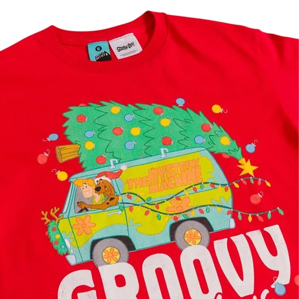 Scooby Doo Unisex Adult Groovy Holidays T-Shirt