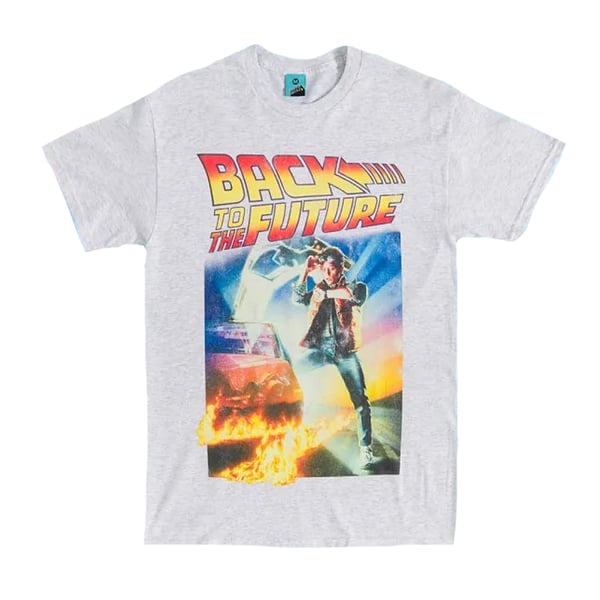 Back To The Future Unisex Adult Movie Poster T-Shirt Back To The Future Unisex Adult Movie Poster T-Shirt