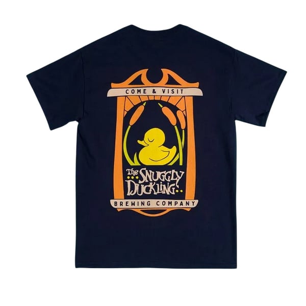 Tangled Unisex Adult Snuggly Duckling Back Print T-Shirt
