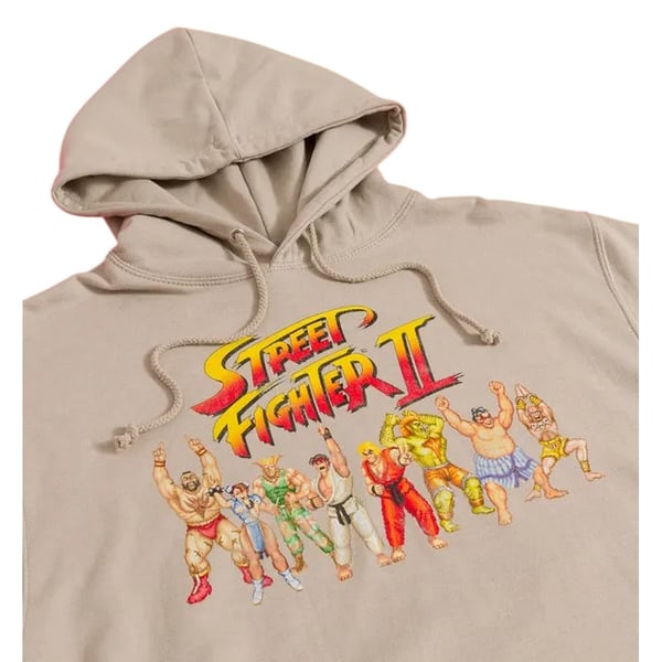 Street Fighter 2 Unisex Adult Victory Line Up Hoodie
