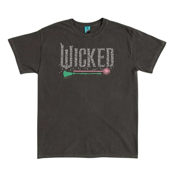 Wicked Unisex Adult Icons Vintage Wash Back Print T-Shirt
