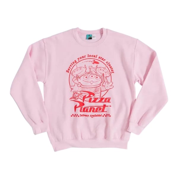 Toy Story Unisex Adult Pizza Planet Alien Sweatshirt
