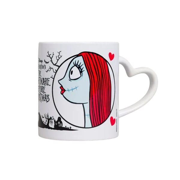 The Nightmare Before Christmas Heart Jack and Sally 312ml Mug