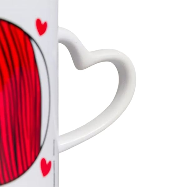 The Nightmare Before Christmas Heart Jack and Sally 312ml Mug