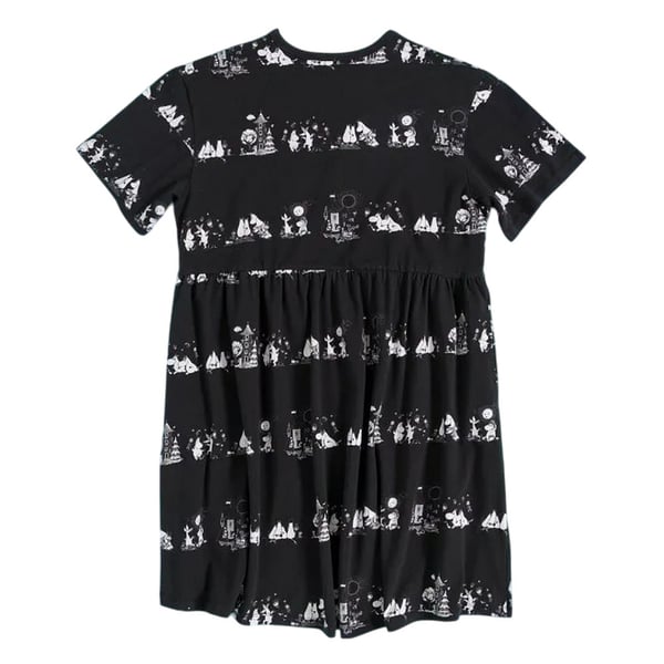 Mumin Dam All-Over Print Smockklänning