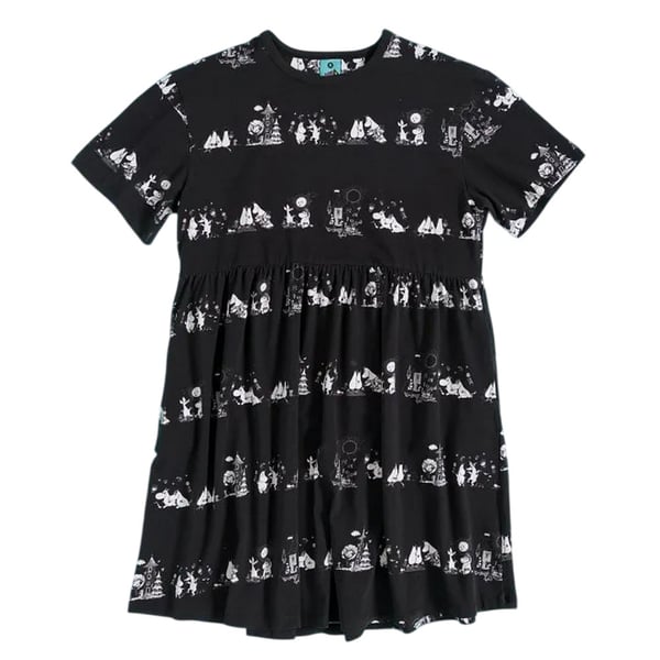 Moomin Womens/Ladies All-Over Print Smock Dress