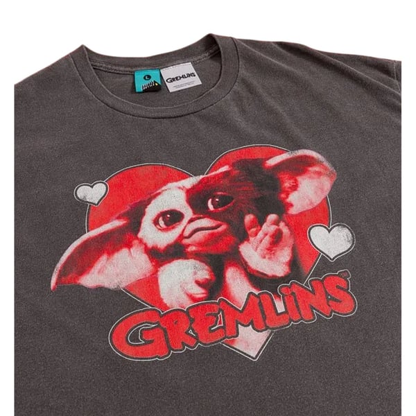 Gremlins Unisex Adult Gizmo Heart Vintage Wash T-Shirt