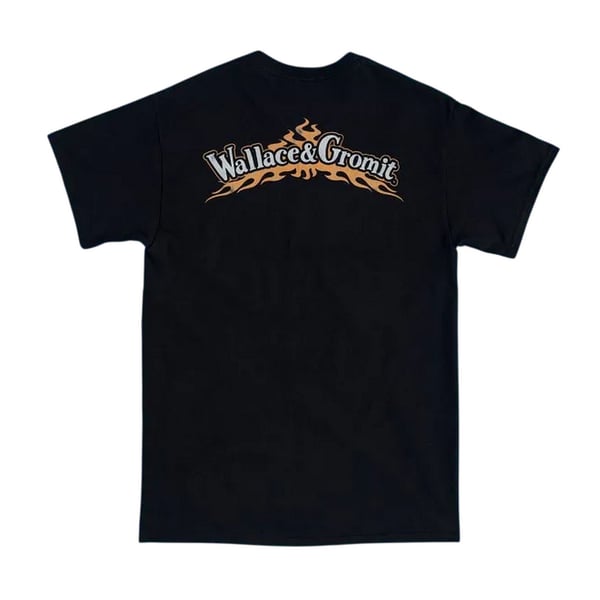Wallace ja Gromit Unisex Aikuisten Life On The Road Moottoripyöräilijä Selkäpainatus T-paita