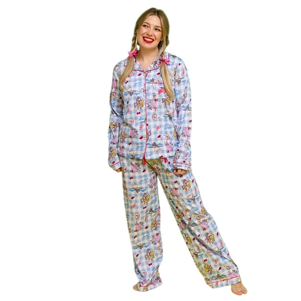 The Wizard Of Oz Womens/Ladies There´s No Place Like Home Long Pyjama Set