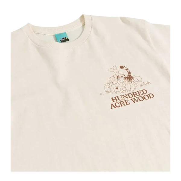 Winnie the Pooh Unisex Adult Hundred Acre Wood Map Back Print T-Shirt