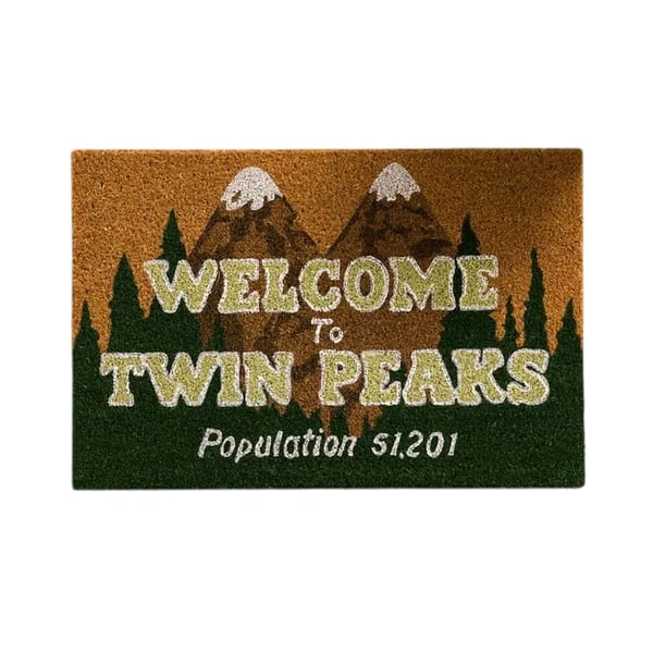 Twin Peaks Welcome To Door Mat Twin Peaks Welcome To Door Mat