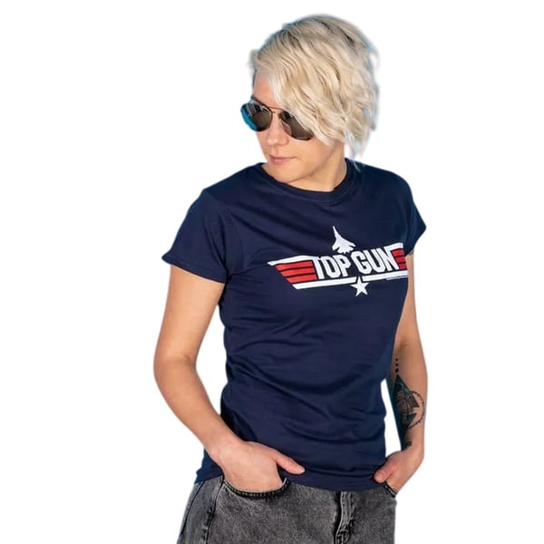 Top Gun Womens/Ladies Goose Back Print Fitted T-Shirt