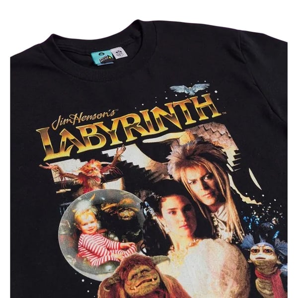 Labyrinth Unisex Retro T-shirt til voksne