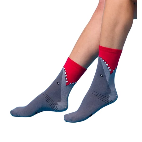 Jaws Unisex Adult Bite Crew Socks