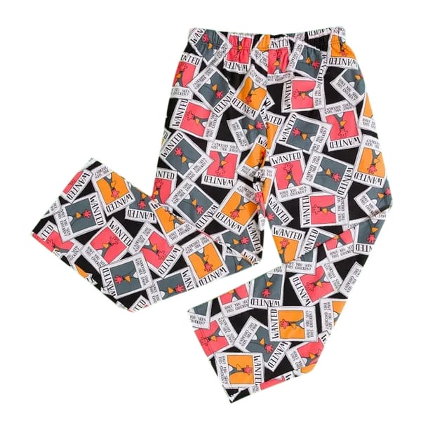 Wallace and Gromit Mens Wanted Poster Feathers McGraw Lounge Pants