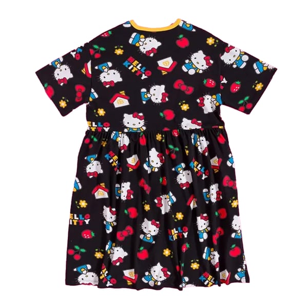 Hello Kitty Dam Klassisk Smockklänning med Helprint