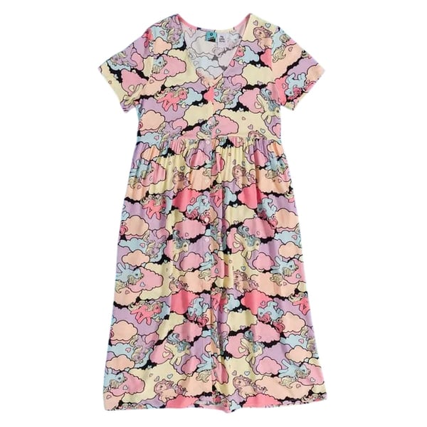 My Little Pony Womens/Ladies Clouds V Neck Midi Dress