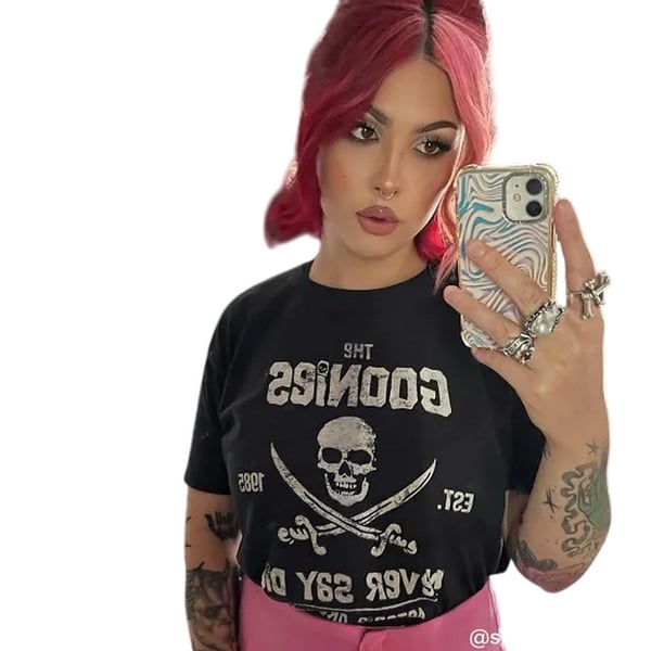 The Goonies Unisex Adult Never Say Die T-Shirt