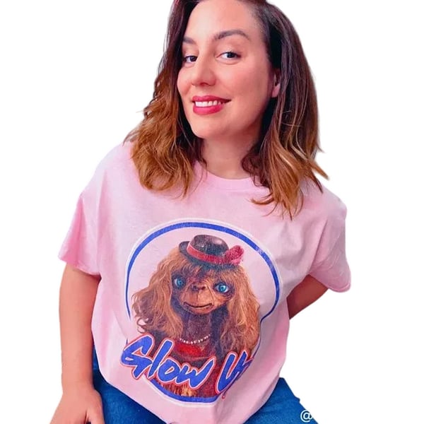 E.T. the Extra Terrestrial Unisex Adult Glow Up T-Shirt
