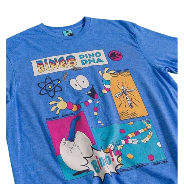 Jurassic Park Unisex Aikuisten Mr DNA Selkäpainatus T-paita