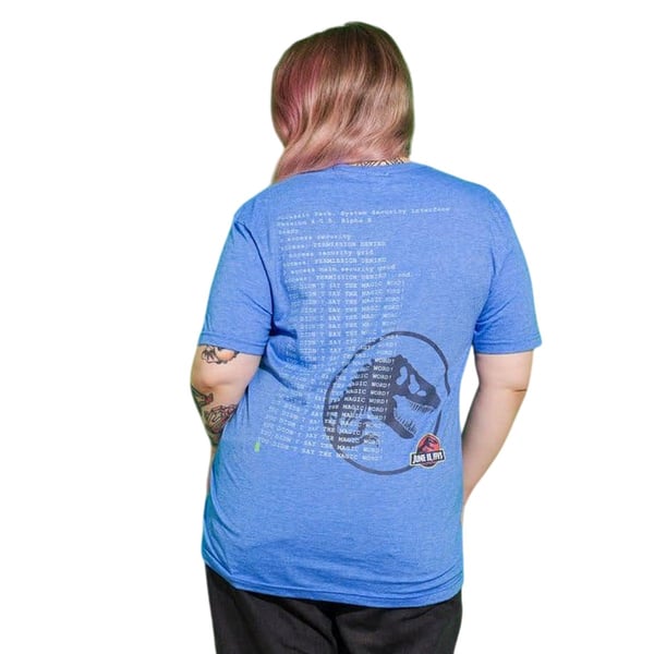 Jurassic Park Unisex Aikuisten Mr DNA Selkäpainatus T-paita