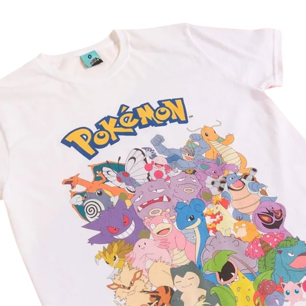 Pokemon Unisex Vuxen Karaktärer T-shirt