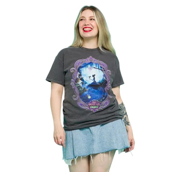 The Princess and the Frog Unisex Adult Vintage Wash T-Shirt