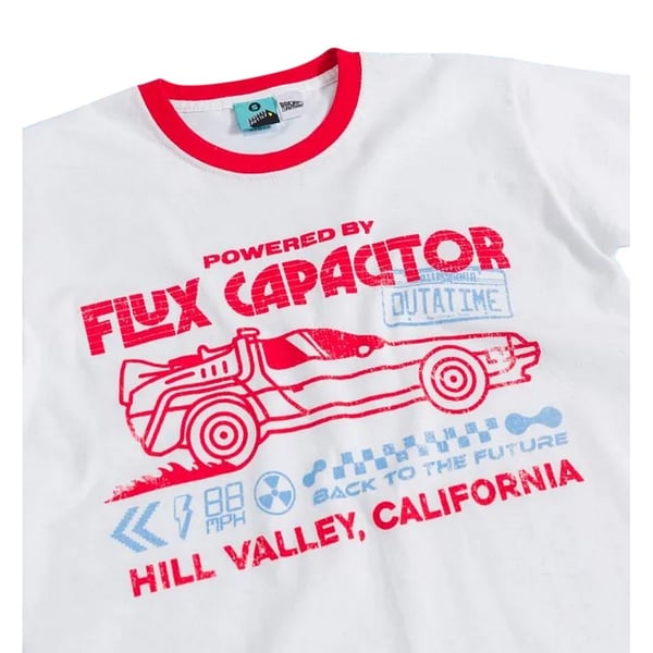 Back To The Future Unisex Adult Flux Capacitor Ringer T-Shirt