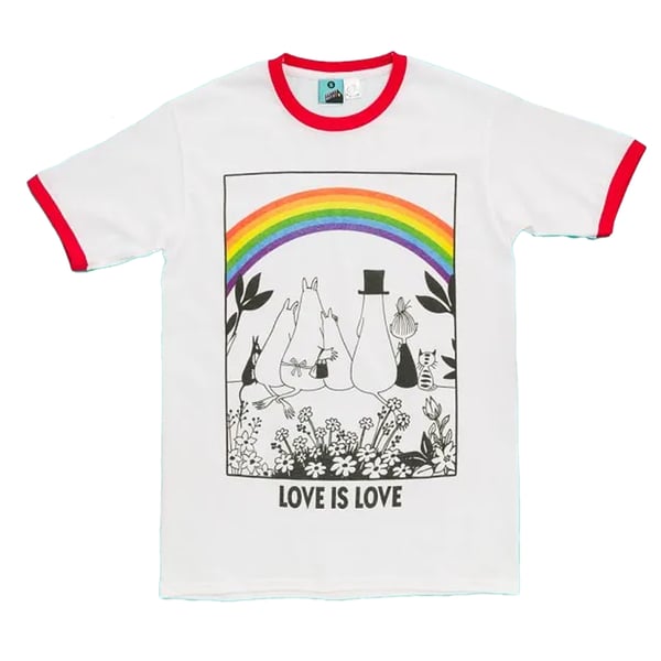 Mumin Unisex Vuxen Kärlek Är Kärlek T-shirt