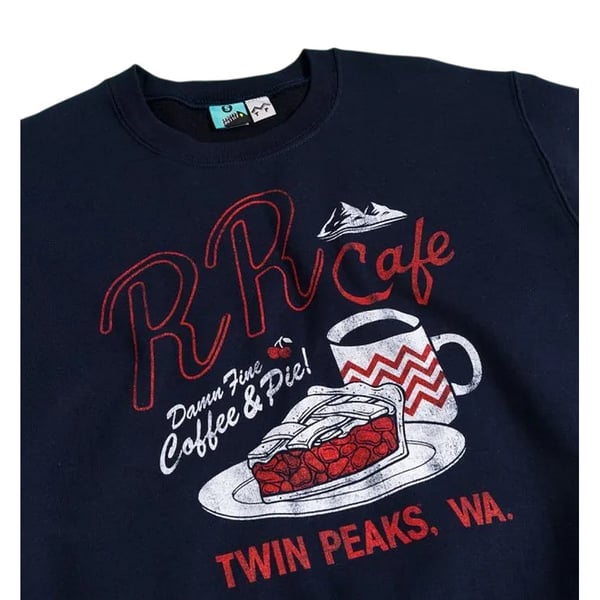 Twin Peaks Unisex Aikuisten RR Cafe Collegepaita