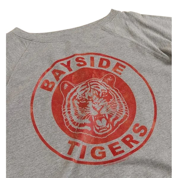 Saved By The Bell Womens/Ladies Bayside Tigers Logo Off Shoulder Sweatshirt