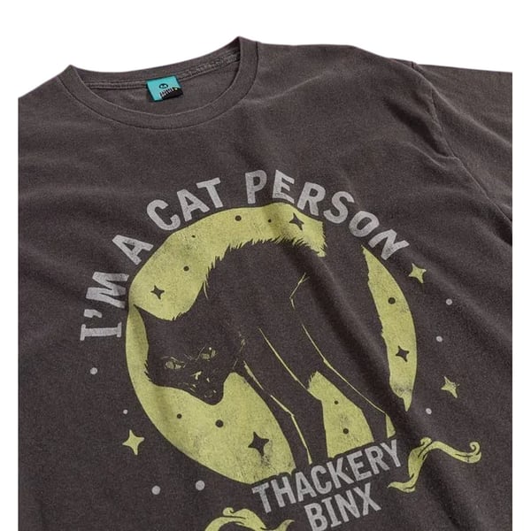 Hocus Pocus Unisex Adult Im A Cat Person Thackery Binx T-Shirt