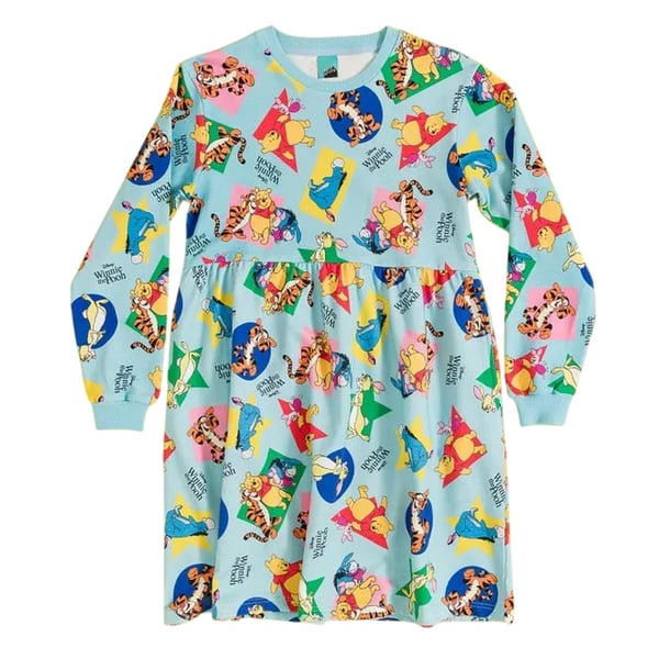 Winnie the Pooh Womens/Ladies Friends All-Over Print Sweater Dress Winnie the Pooh Womens/Ladies Friends All-Over Print Sweater Dress