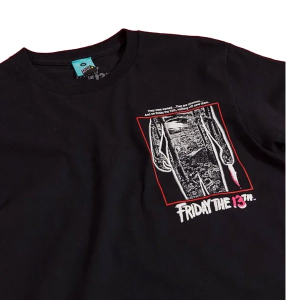 Friday The 13th Unisex Adult Movie Poster Back Print T-Shirt