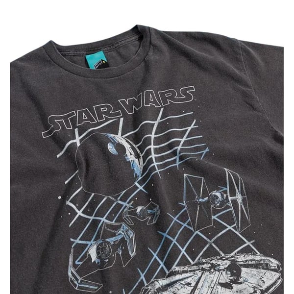 Star Wars Unisex Vuxen Galaxy Grid Vintage Wash T-shirt