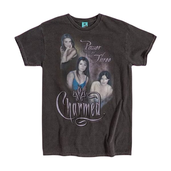 Charmed Unisex Adult Power Of Three Vintage Wash T-Shirt