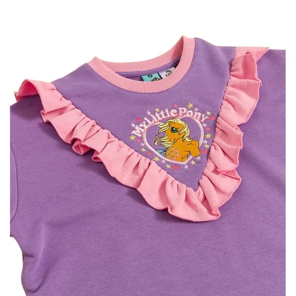 My Little Pony Unisex Adult Ruffled Cropped Sweatshirt