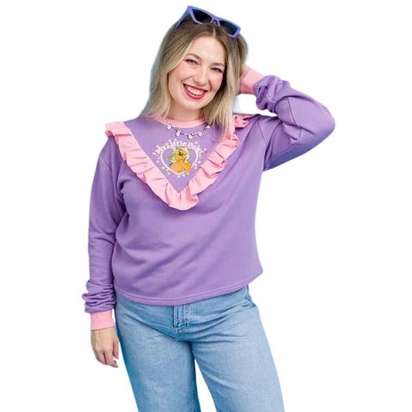 My Little Pony Unisex Adult Ruffled Cropped Sweatshirt