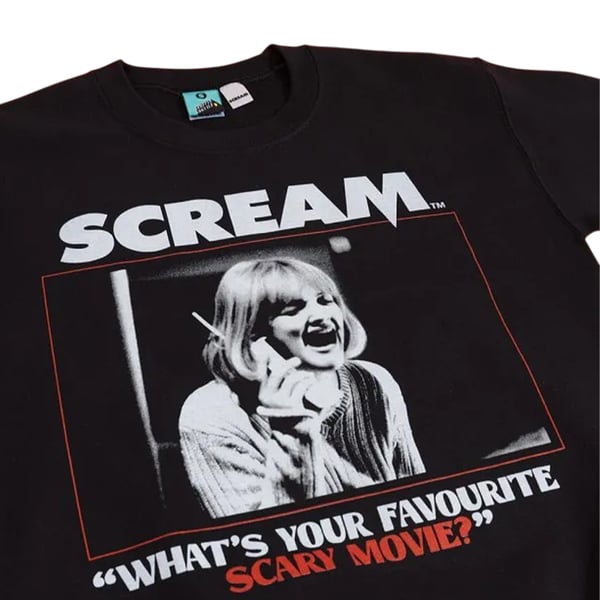 Scream Unisex Adult Whats Your Favourite Scary Movie Sweatshirt
