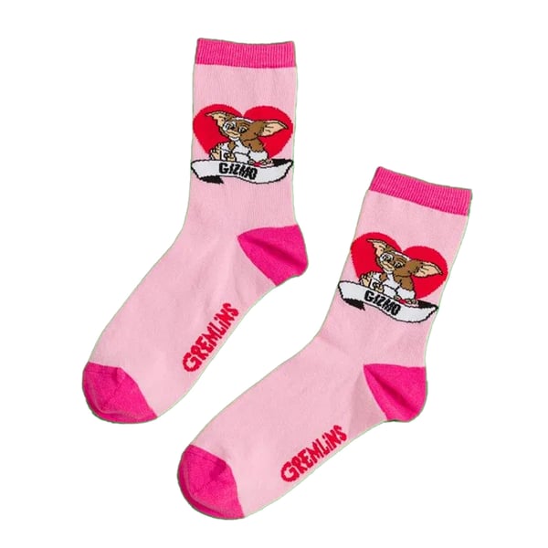 Gremlins Unisex Adult Gizmo Cute Hearts Ankle Socks
