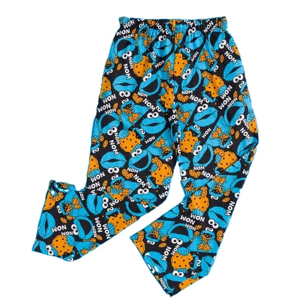 Sesame Street Mens All-Over Print Cookie Monster Lounge Pants