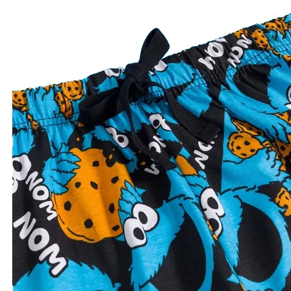 Sesame Street Mens All-Over Print Cookie Monster Lounge Pants