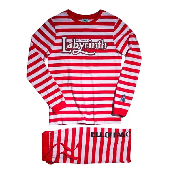 Labyrinth Womens/Ladies Ello! Fancy A Cuppa? The Worm Striped Pyjama Set Labyrinth Womens/Ladies Ello! Fancy A Cuppa? The Worm Striped Pyjama Set