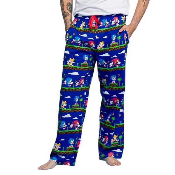 Sonic The Hedgehog Miesten Pikseli Oloasuhousut