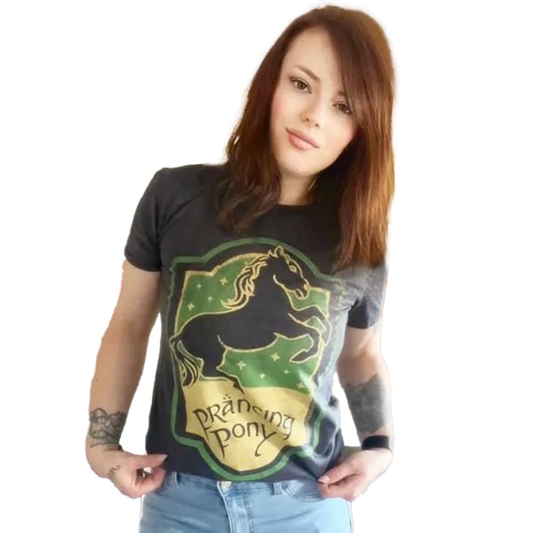 Taru sormusten herrasta Unisex aikuisten Prancing Pony T-paita