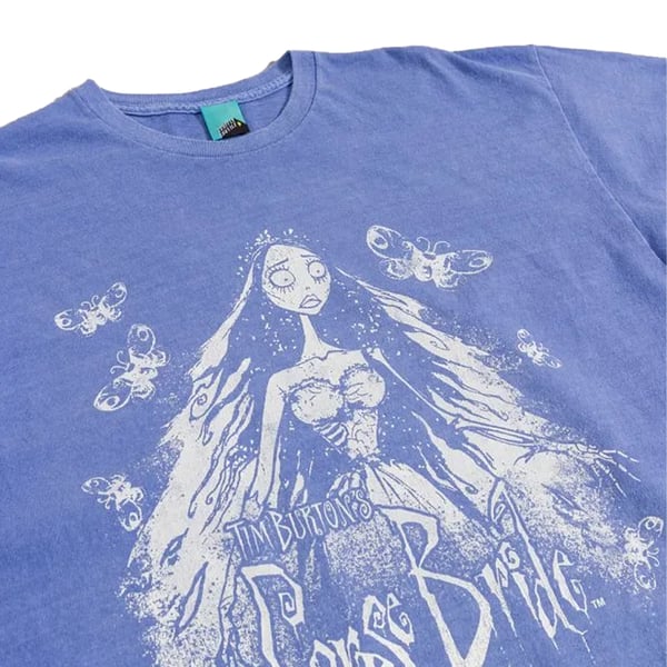 Corpse Bride Unisex aikuisten perhonen vintage-pesu T-paita