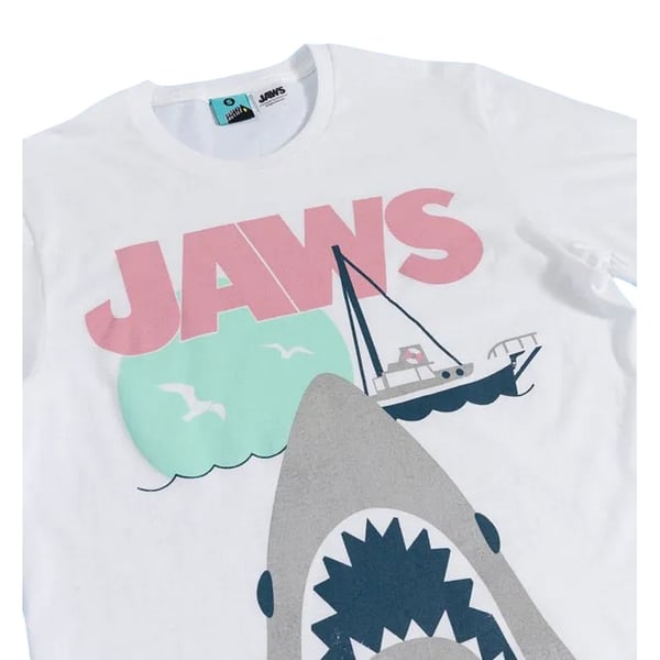 Jaws Unisex Aikuisten Bruce Pastelli T-paita