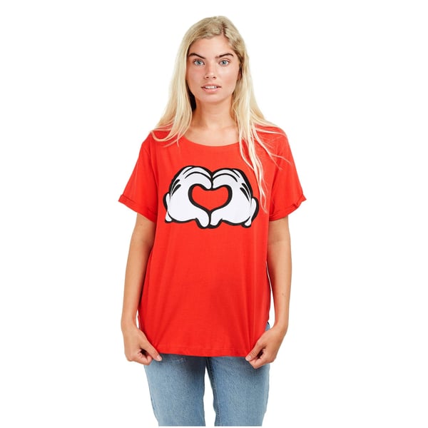 Disney Dame/Dame Love Hands Mickey Mouse T-shirt