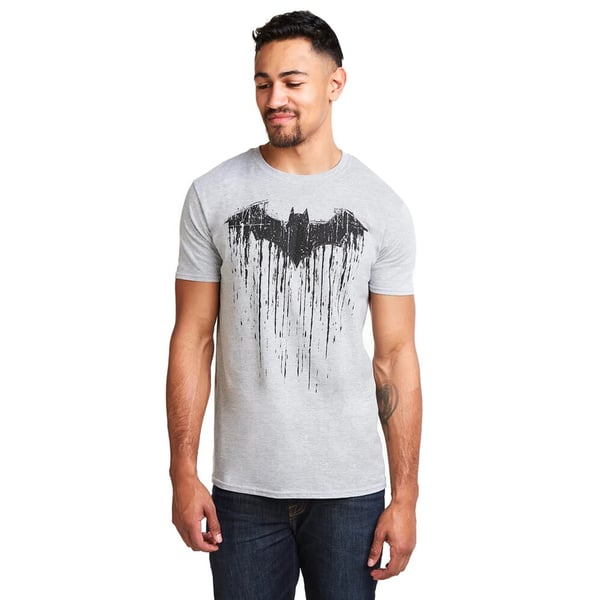 Batman T-shirt med maling til mænd