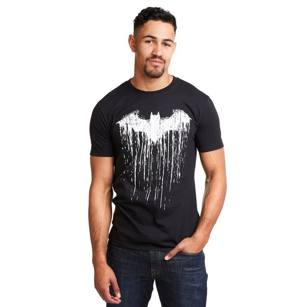 Batman T-shirt med maling til mænd